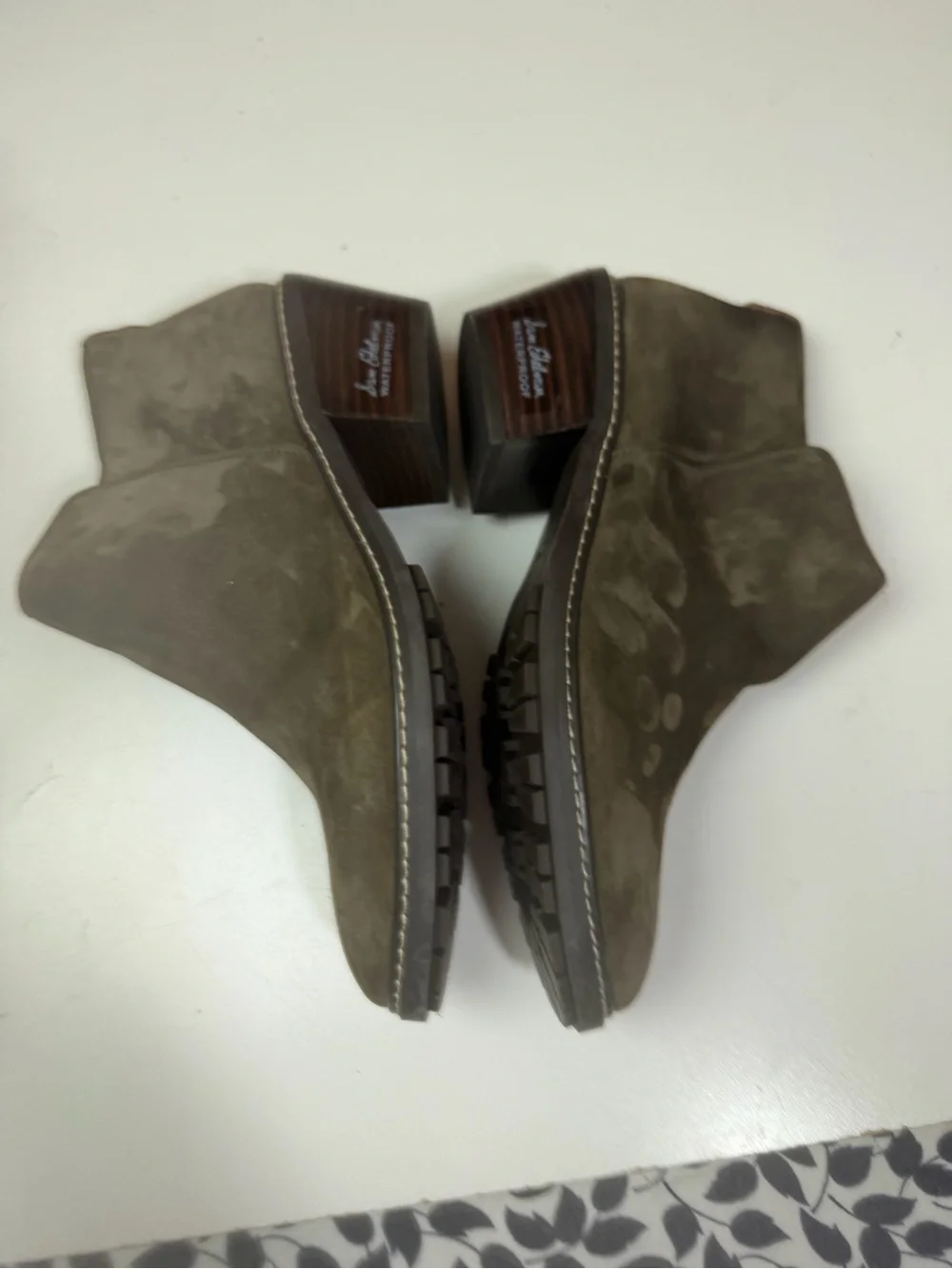 Sam Edelman Olive Pryce Waterproof Suede Leather Versatile Ankle Boots NWT 8.5